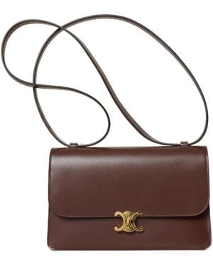 Celine Le 17 Flap Shoulder Bag - Brown
