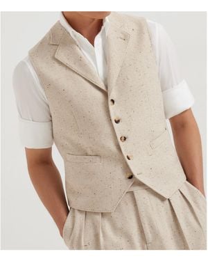 Brunello Cucinelli Button-Fastening Waistcoat - Natural