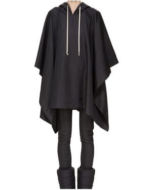 Rick Owens Concordians Poncho - Black