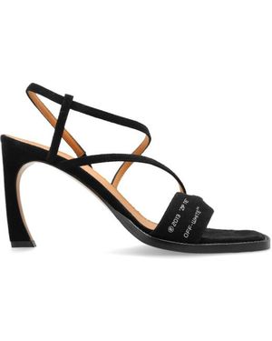 Off-White c/o Virgil Abloh Strappy Square Toe Sandals - Metallic