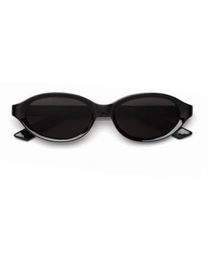 Retrosuperfuture Parola Oval-Frame Sunglasses - Black
