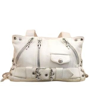 Chrome Hearts Zip Detail Tote Bag - White