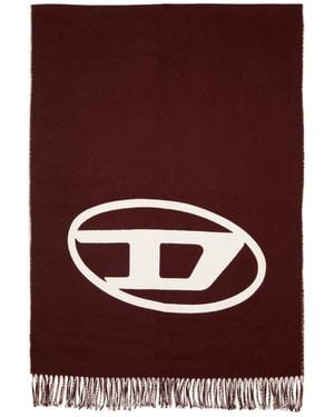 DIESEL S-Tevie Fringed-Edge Scarf - Purple