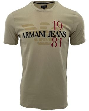 Armani Jeans Item O-Neck Short-Sleeved T-Shirt - Green