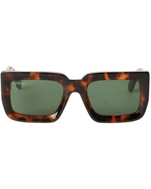 Off-White c/o Virgil Abloh Full Frame Sunglasses - Green