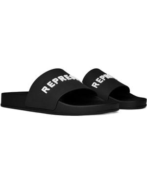 Represent Text Logo Sliders - Black