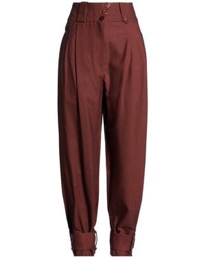 FARM Rio Casual Trousers With Belt Loops - Red