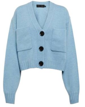 Proenza Schouler Cashmere And Wool Cardigan - Blue