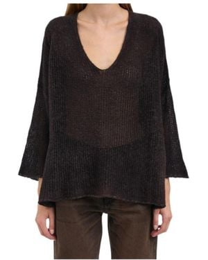 Avant Toi V-Neck Sweater - Black