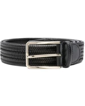 Canali Woven Belt - White