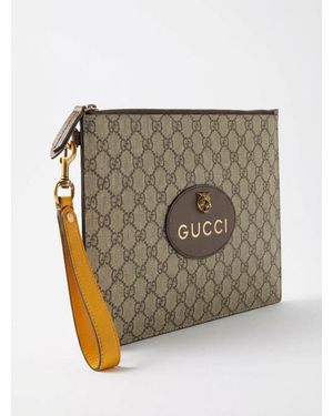 Gucci Gg Supreme Neo Vintage Pouch - White