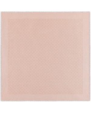Gucci Gg Cotton Silk Jacquard Shawl - Pink