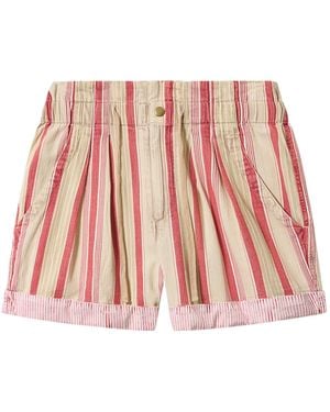 Isabel Marant Étoile Nirma Striped Shorts - Red