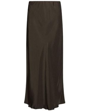 Marella Twill Pencil Skirt - Brown