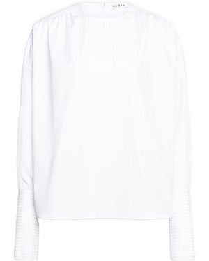 Alaïa Alaïa Ruched Long-Sleeved Top - White