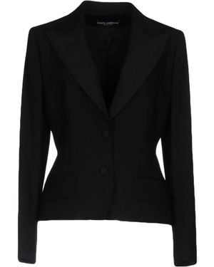 Dolce & Gabbana Long Sleeves Blazers - Black