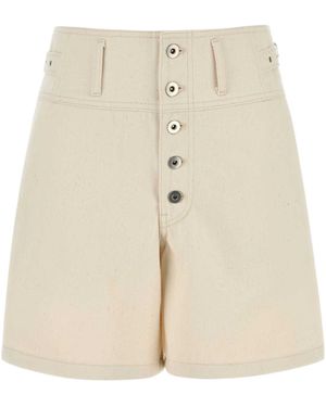 Jil Sander Denim Bermuda Shorts - Natural