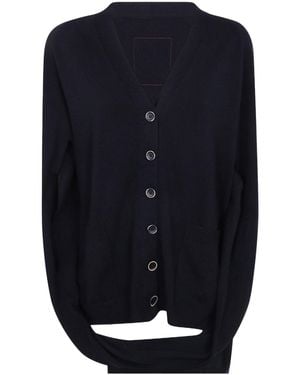 Uma Wang Wrap Cardigan - Blue