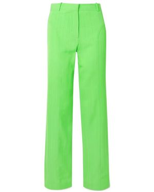 Jacquemus Meloia Spliced Straight Casual Trousers - Green