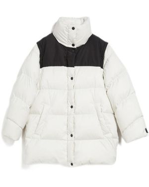 Weekend by Maxmara Down Jacket With Logo Collar - White