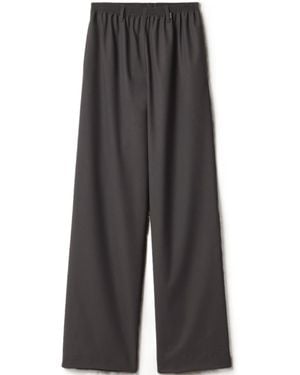 Miu Miu Stretch Wool Trousers - Grey
