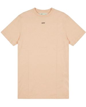 Off-White c/o Virgil Abloh Short-Sleeved T-Shirt - Natural