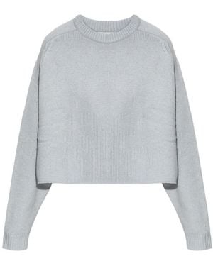 Lisa Yang Karine Cropped Knitted Top - Grey