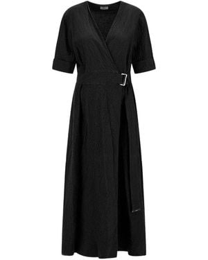 Herno Belted Midi Dress - Black