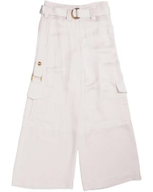 Zimmermann Dawning Cargo Pant - White