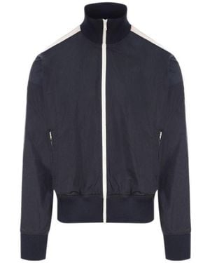 Palm Angels Logo Printed Track Jacket - Blue