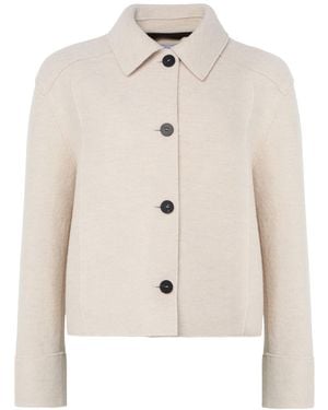 Harris Wharf London Long Sleeve Casual Jackets - White