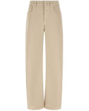 Brunello Cucinelli Multi-Pocket Jeans - Natural