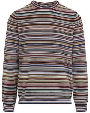 Paul Smith Crew-Neck Knitted Pullover - Grey