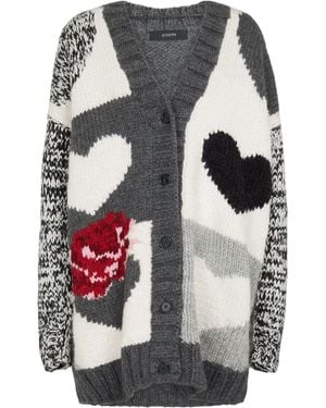 JOSEPH Embroidered Pattern Jumper - Grey