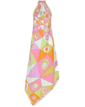PUCCI Colorful Printed Dress - White