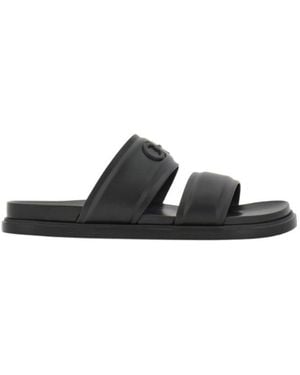 Ferragamo Gancini Ornament Slide - Black