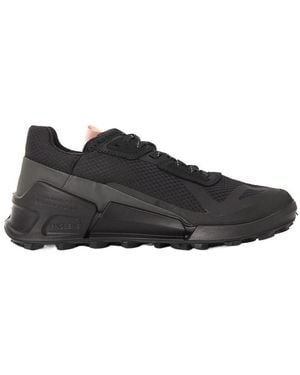 Ecco Round Toe Sneakers - Black