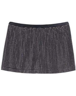 Alexander Wang Crystal-Embellished Shorts - Blue