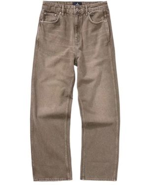 Represent Whiskering Effect Denim Jeans - Grey