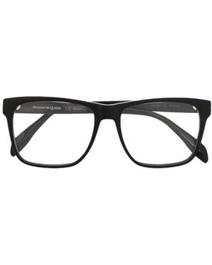 McQueen Eyewear Square Frame Glasses - White