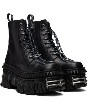 Vetements New Rock Edition Destroyer Boots in Black for Men | Lyst