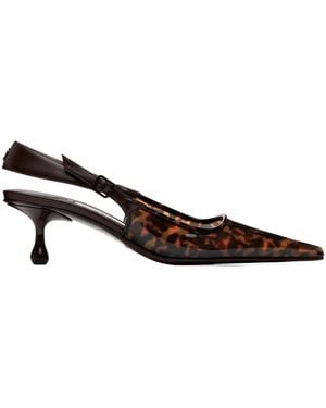 Jimmy Choo Amel 50 Tortoiseshell High Heels - Brown