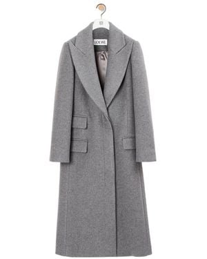 Loewe Single Breasted Coat - Grey