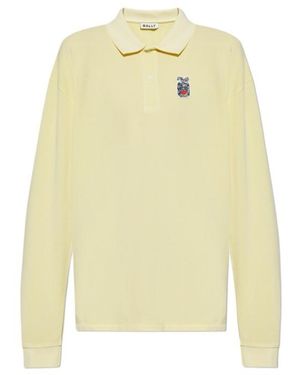 Bally Logo Patch Polo Shirt - Yellow