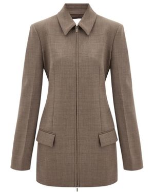 Ferragamo Long Jacket - Brown