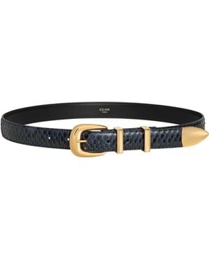 Celine Western Belt 25Mm - White