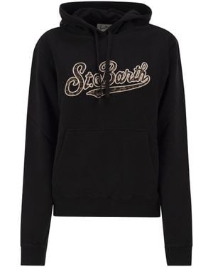 MC2 Saint Barth Virginia Animal Logo Hoodie - Black