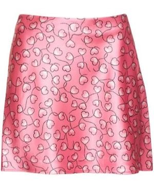ROTATE BIRGER CHRISTENSEN Printed Midi Skirt - Red
