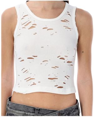 R13 Sleeveless Vest - White