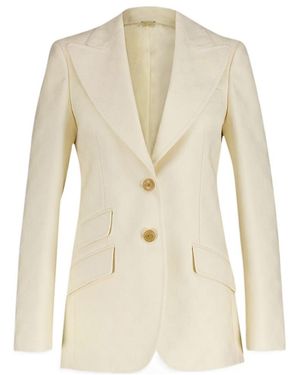 Gucci Jacquard Tailored Blazer - Natural